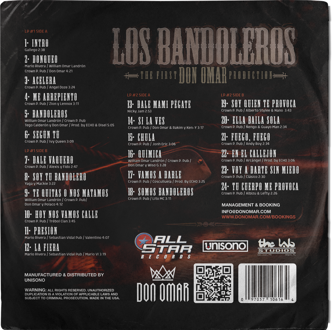 PRE-ORDER COMBO LOS BANDOLEROS + LOS BANDOLEROS RELOADED