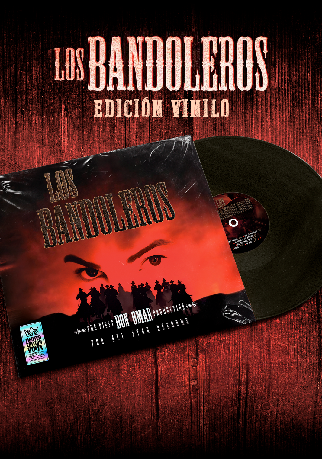 VINILO "LOS BANDOLEROS"
