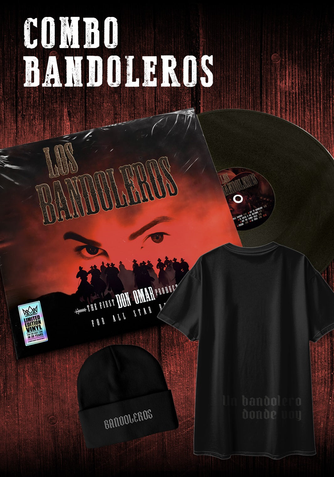 COMBO BANDOLEROS con VINILO EDICIÓN LIMITADA - PRE ORDER